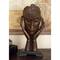 Brown Polystone Traditional Sculpture, Mask 16" x 5" x 8"